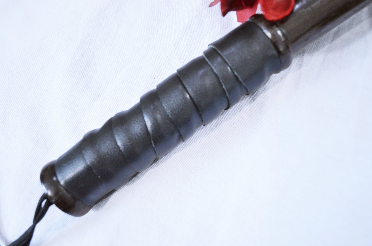 Baton - Leather Grip and Thick Hard Wenge Wood