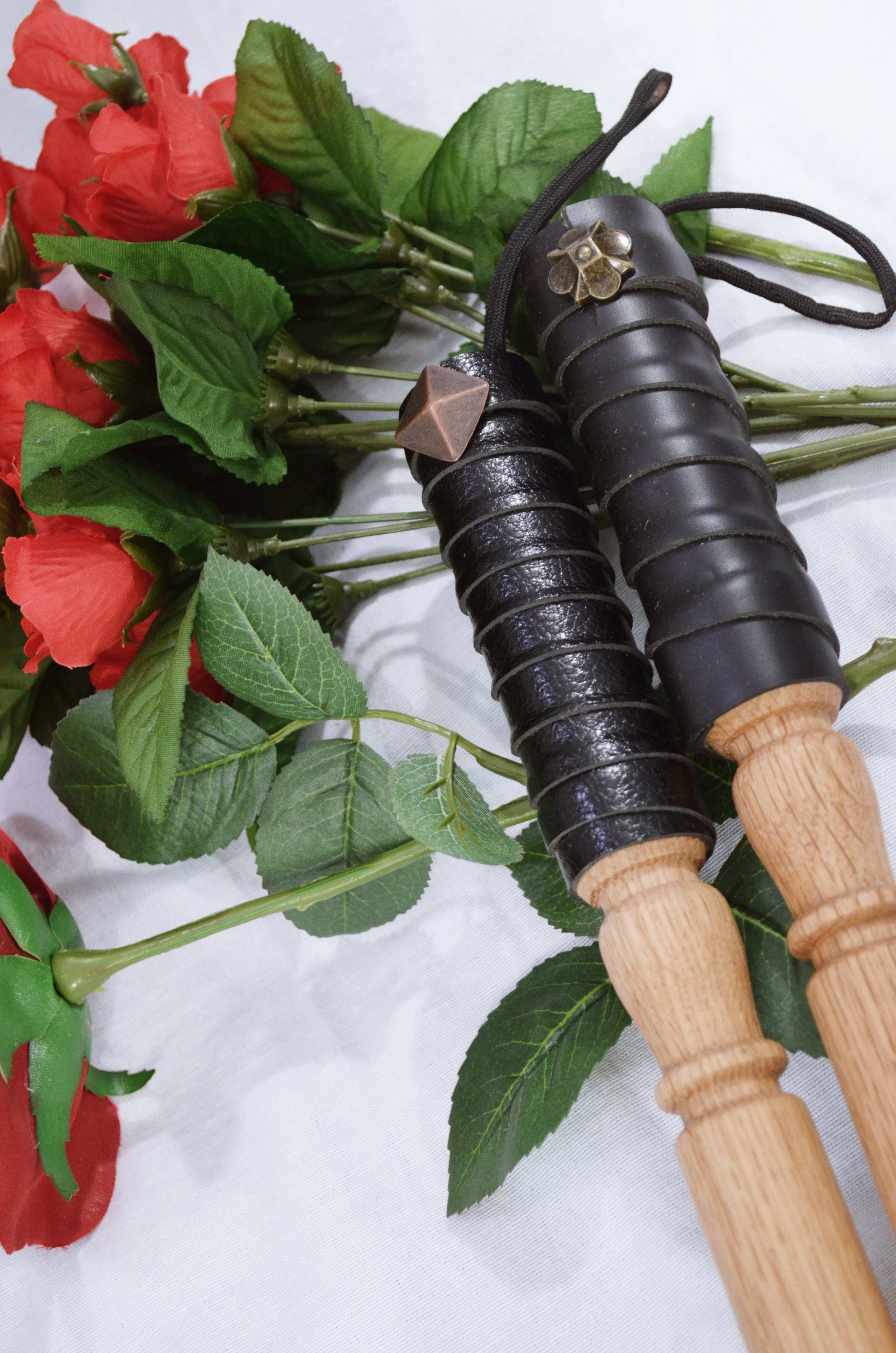 Thick Vicious Caning Tools - Inch and a half, hand made and waxed!