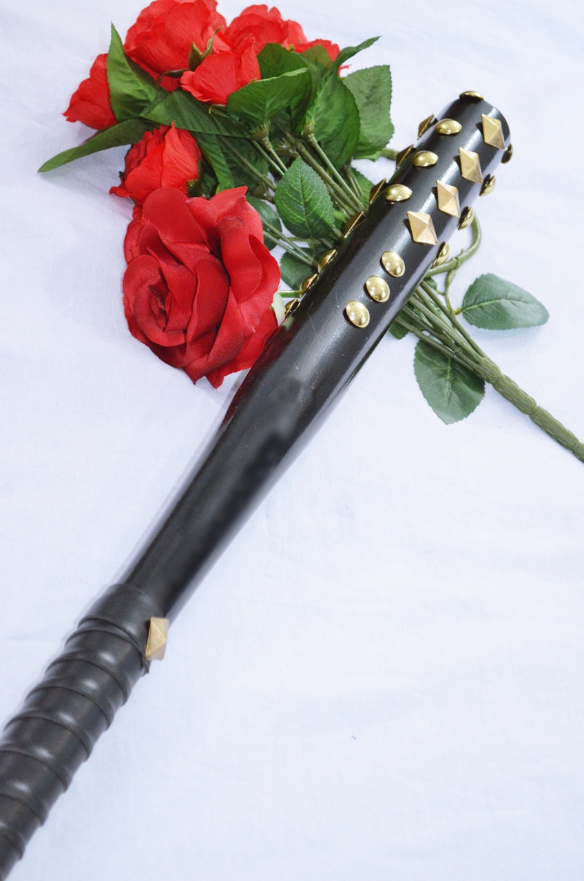 Mace - Hefty Black Shine and Hard Brass -- Thuddy Spanking Tool