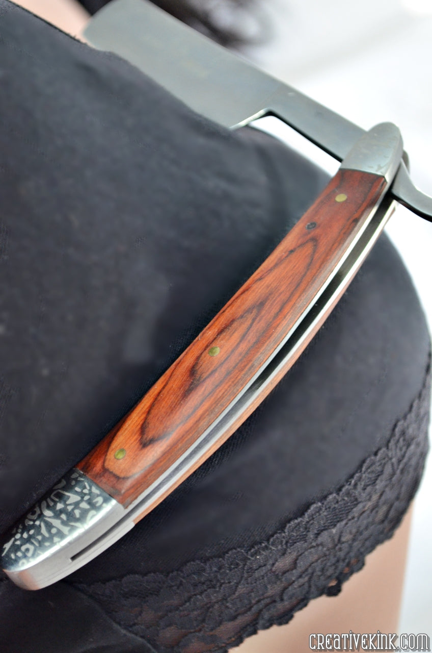 Barber Razor - Knife Play Blade - for Beginning or Advanced Knife and Fear Players