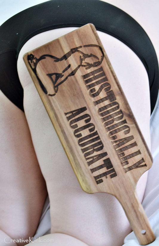 Art Paddle - Wood Burned Paddle for Spanking, or for Display!