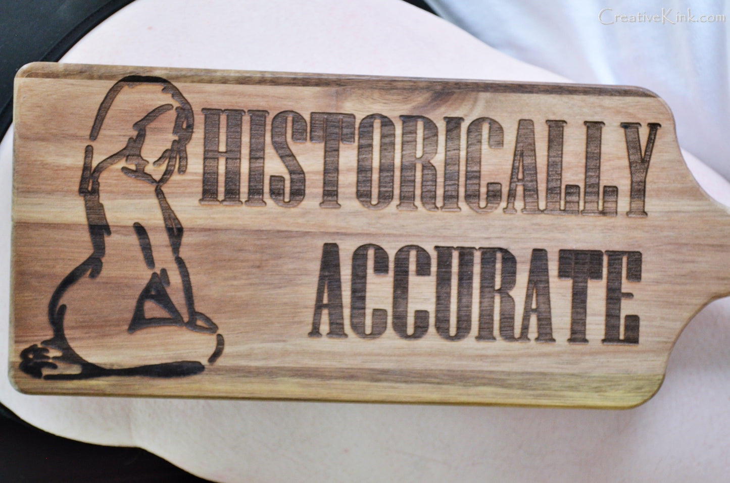 Art Paddle - Wood Burned Paddle for Spanking, or for Display!