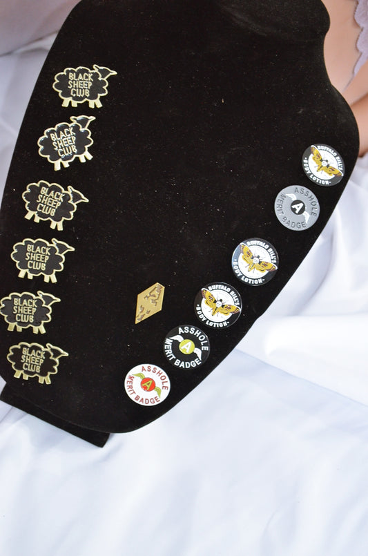 Vest Pins, Play Pins and Wicked Pins!