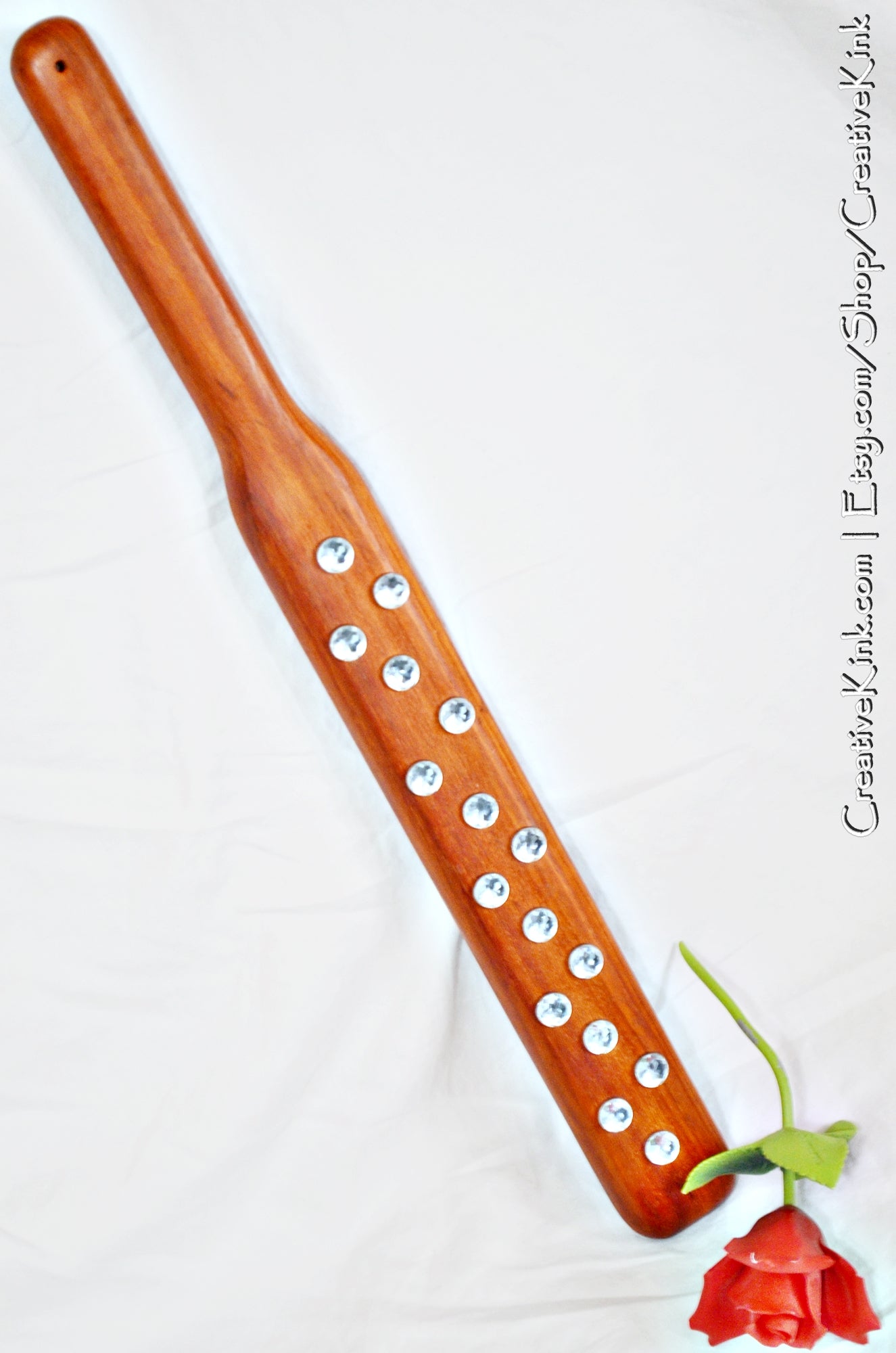 Torquemada Paddle - Rose wood and Silver Spanking Paddle for Thuddy Spankings - BDSM Spanking Tool (Copy)